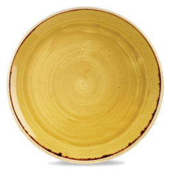 Stonecast Mustard, flad tallerken Ø26CM, Churchill