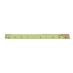 Hübsch Knagerække m/10 knager, egetræ, natur 140 cm