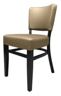 85-MASIMO2019 Café og Restaurantstol i beige PU læder