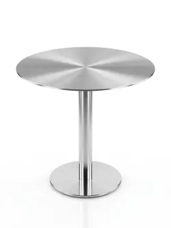 Exclusive bordplade i børstet rustfri stål Ø70 cm Exclusive bordplade i børstet rustfri stål Ø70 cm